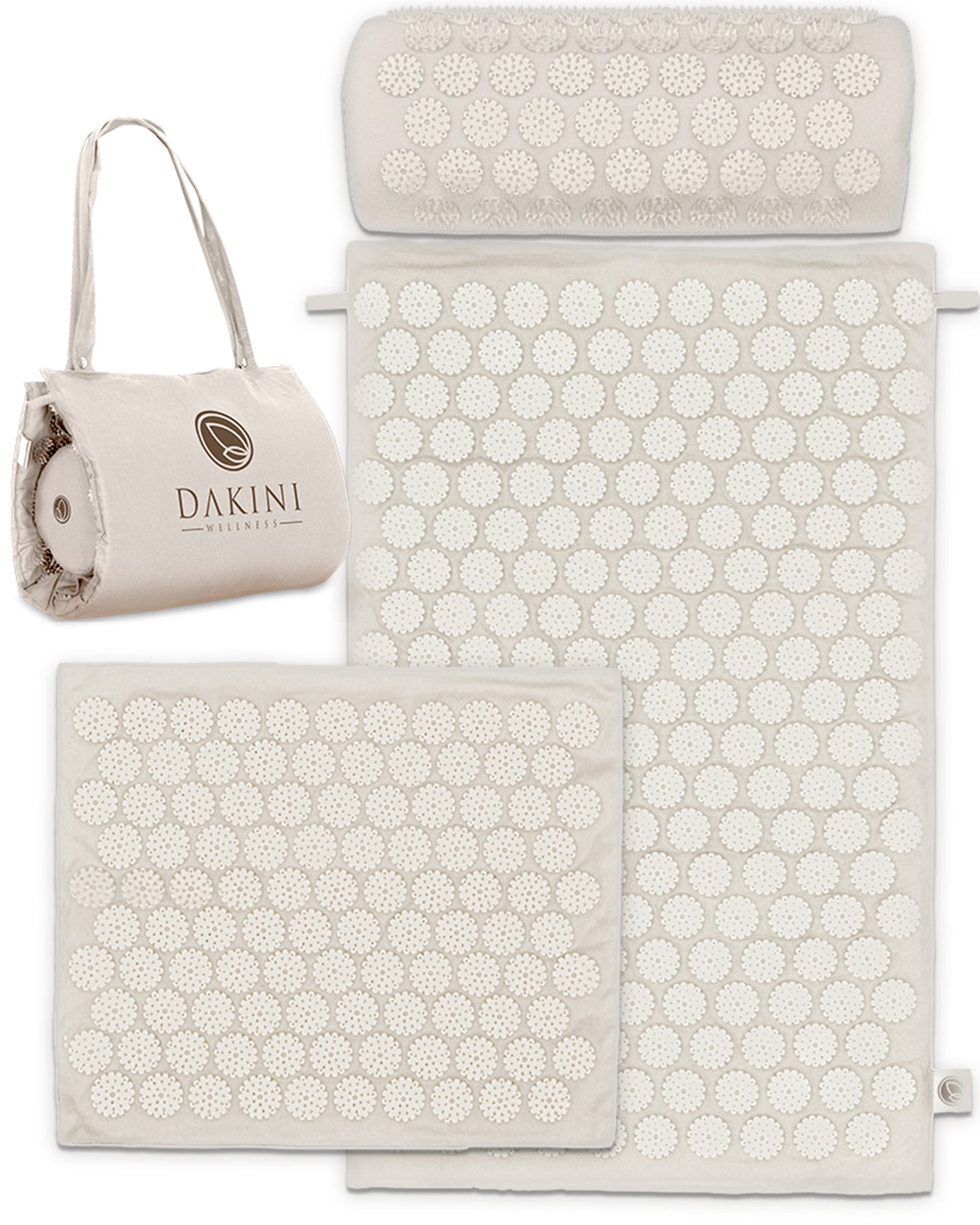 Dakini Wellness Acupressure Set Black - Mat, Pillow and Mini Mat