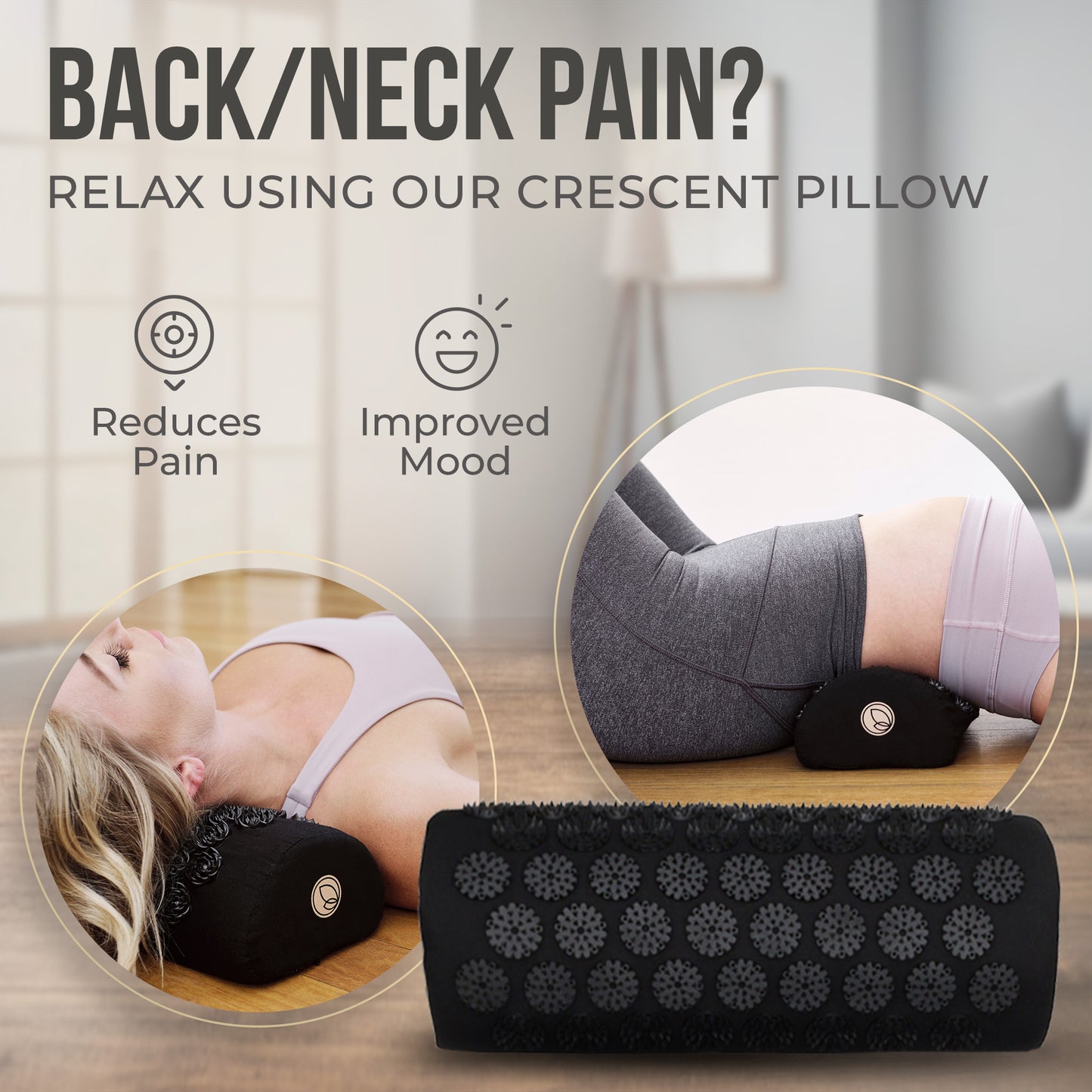 Dakini Wellness Acupressure Set Black - Mat, Pillow and Mini Mat